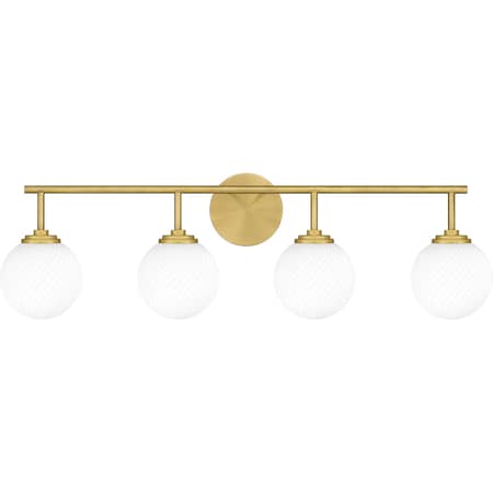 Quoizel Eloise Bath 4 Lights Aged Brass. ELO8633AB